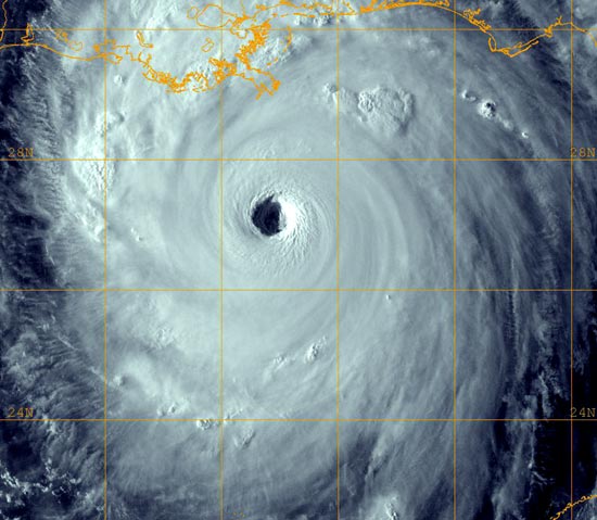 Hurricane Katrina as a category 5 hurricane